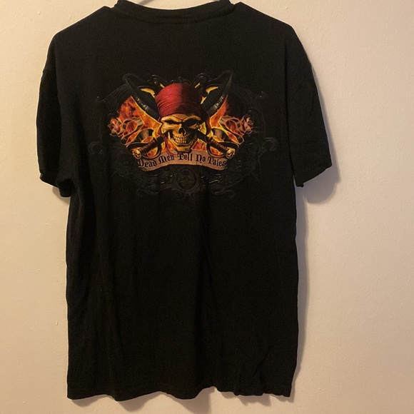 Walt Disney World Pirates of the Caribbean Black T-Shirt Adult Size Medium - Picture 3 of 5